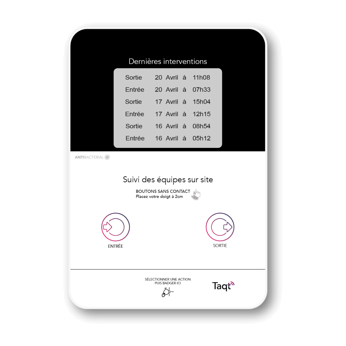 Feuille digitale de pointage